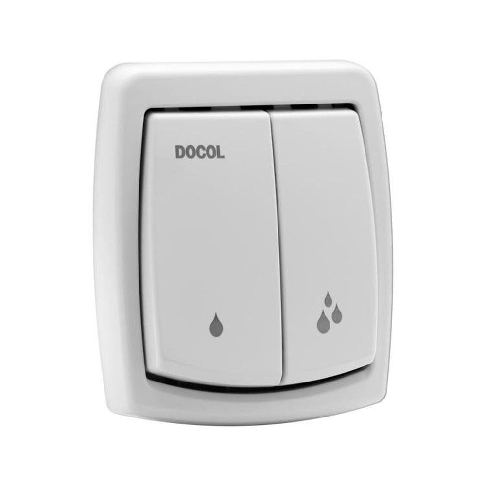 Kit 2 Acabamentos para Válvula de Descarga Docol Salvágua Box Cinza Pérola Cinza Pérola