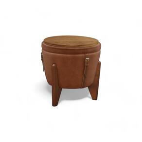 Puff Banqueta Fênix Baú Mesa Design Moderno Caramelo