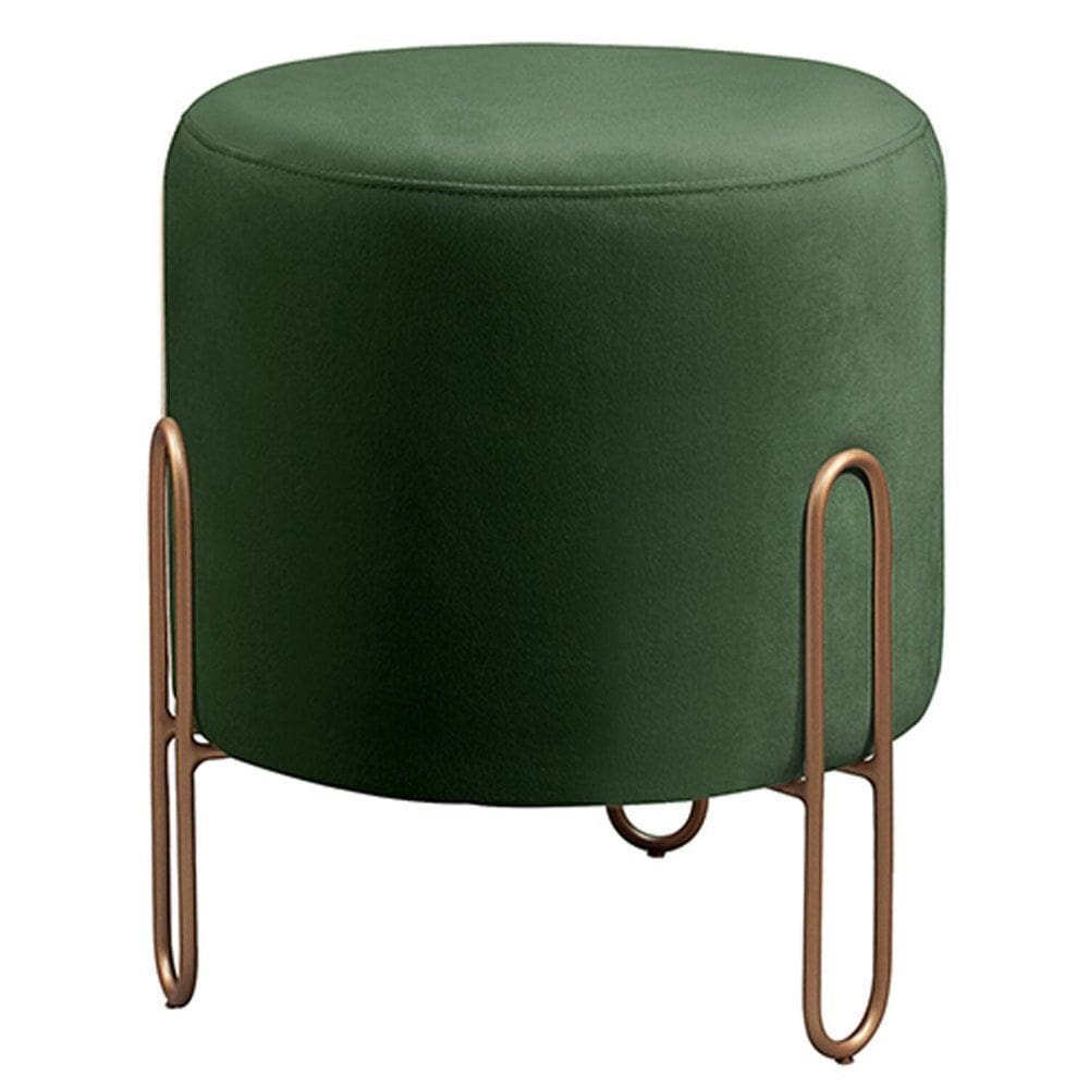 Puff Banqueta 45x50cm Mali Luxo Verde