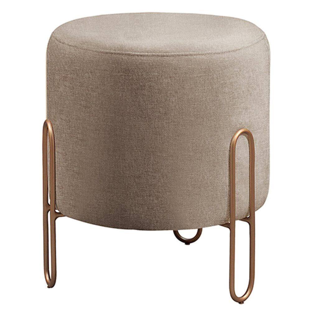 Puff Banqueta 45x50cm Mali Luxo Cappuccino