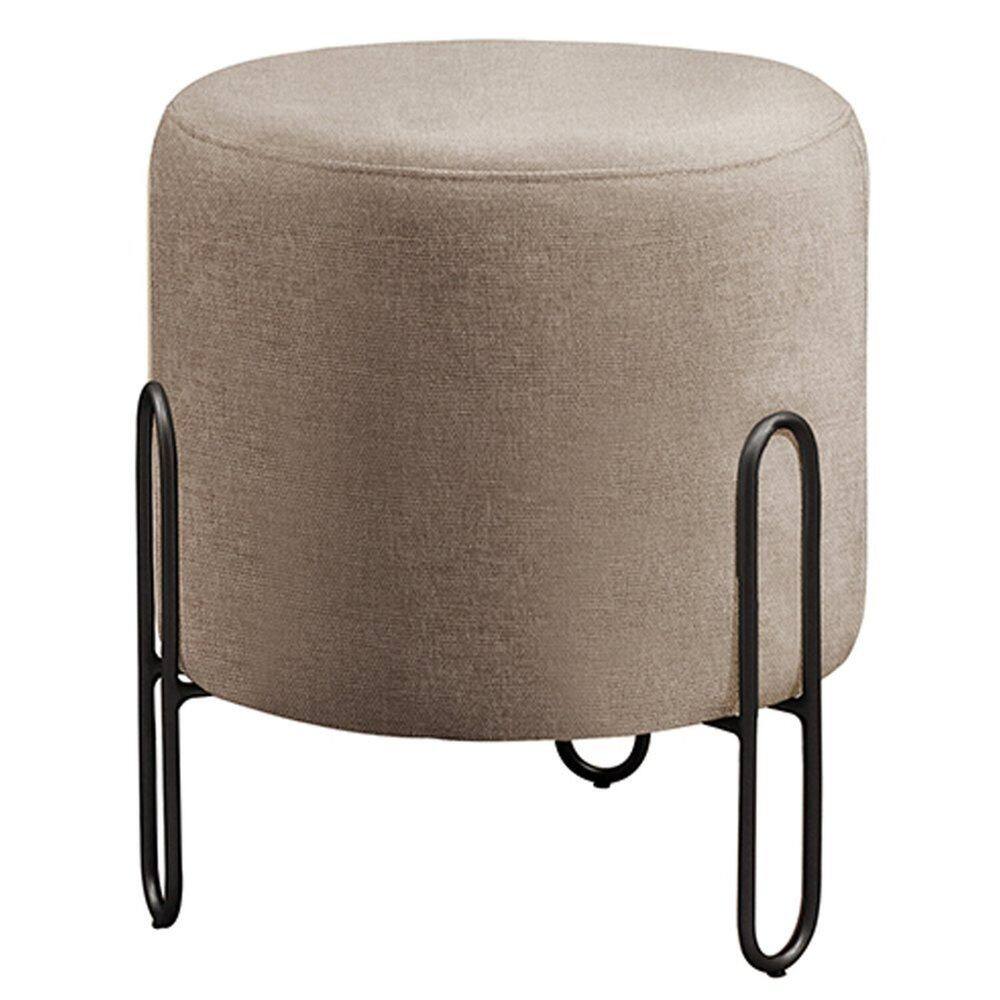Puff Banqueta Design Moderno Mali Luxo Cappuccino