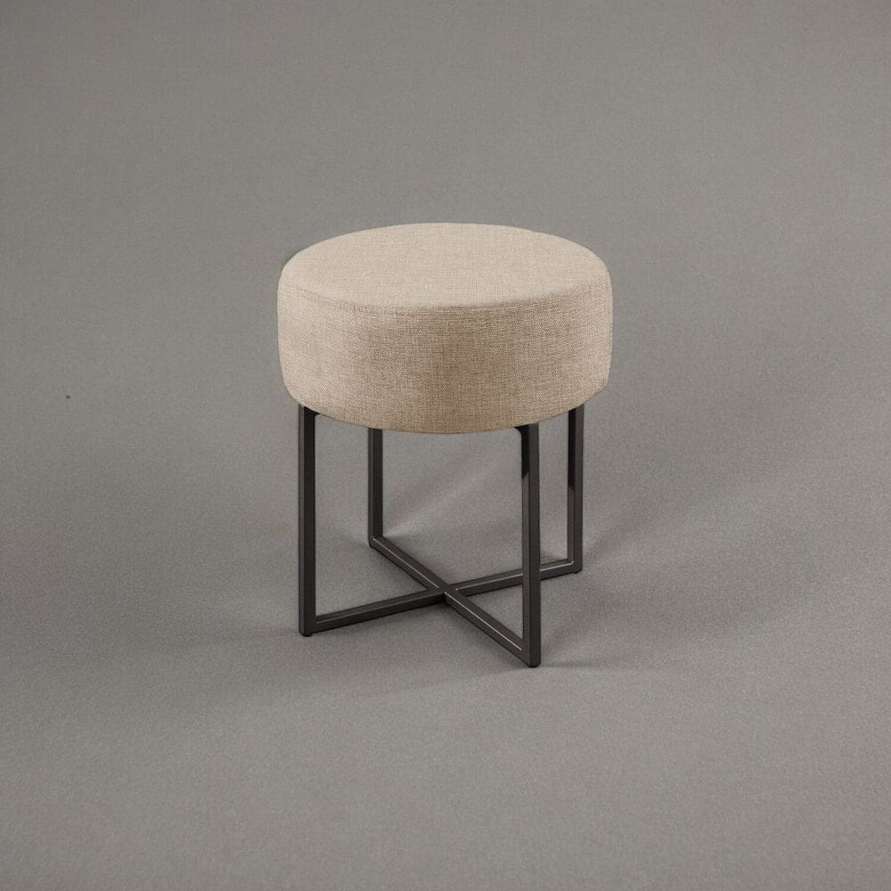 Puff Banqueta 40cm X 45cm Otávio Luxo Bege