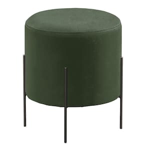 Puff Banqueta Estofado 48x40cm Luxo Odim Verde