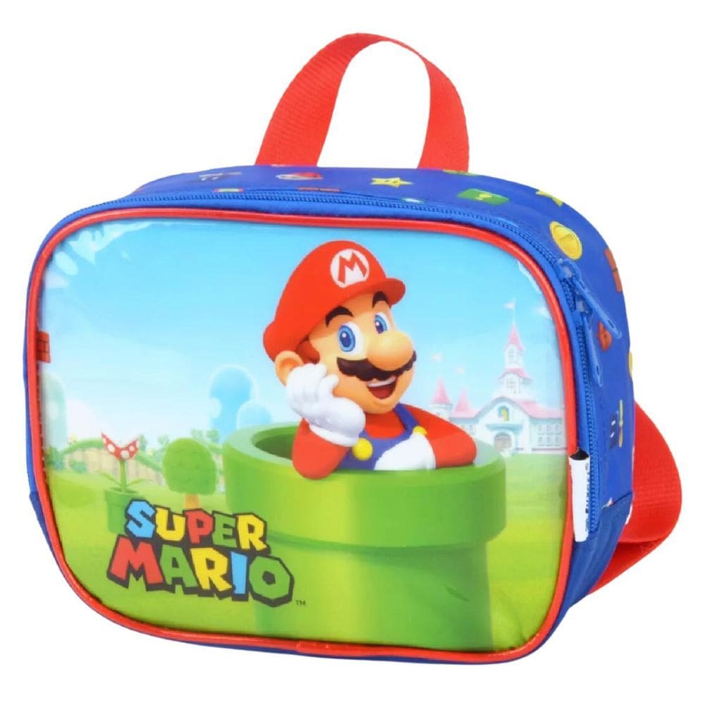 Lancheira Super Mario Azul Luxcel