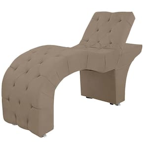 Cabeceira Casal Estofada Para Cama Box Ayla Veludo Cor Capuccino