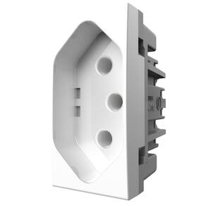 Módulo tomada 2P+T 20A 250V~ Módulo Pro Alumbra Branco