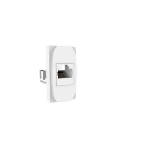 Módulo tomada p/ rede de computadores RJ45 Cat. 5e Gracia Alumbra Branco