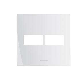 Placa 4x4 2 Módulos com Suporte Inova Pro Alumbra Branco