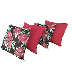 Kit 4 Capas de Almofada 40 x 40 Malha Gel Helanca com Zíper Estampadas e Lisas Decoração