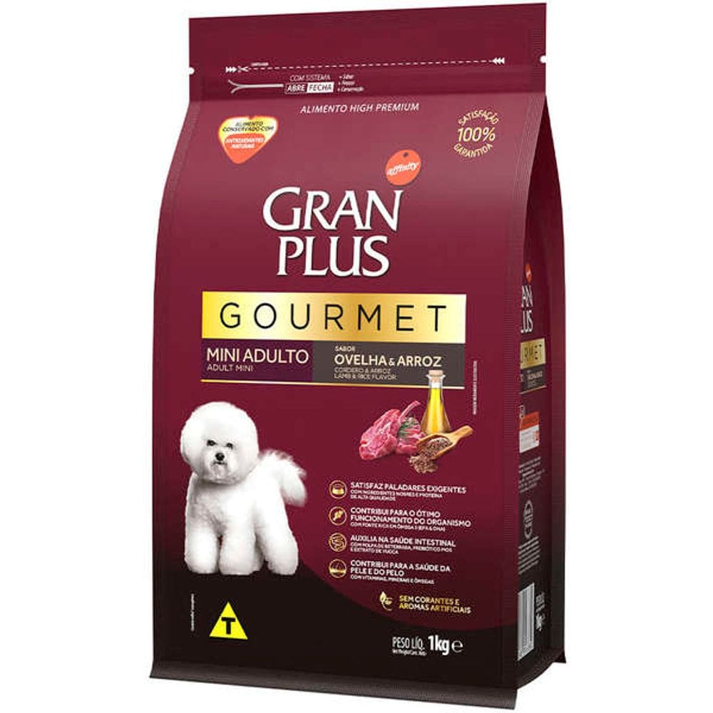 Gran Plus Gourmet Caes Ad. Mini Ovelha 1 Kg