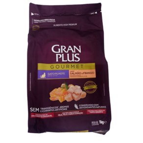 Gran Plus Gourmet Gatos Filh. Salmao e Frango 1 Kg