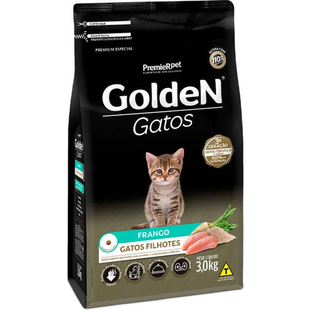 Golden Gatos Filhotes 3 Kg