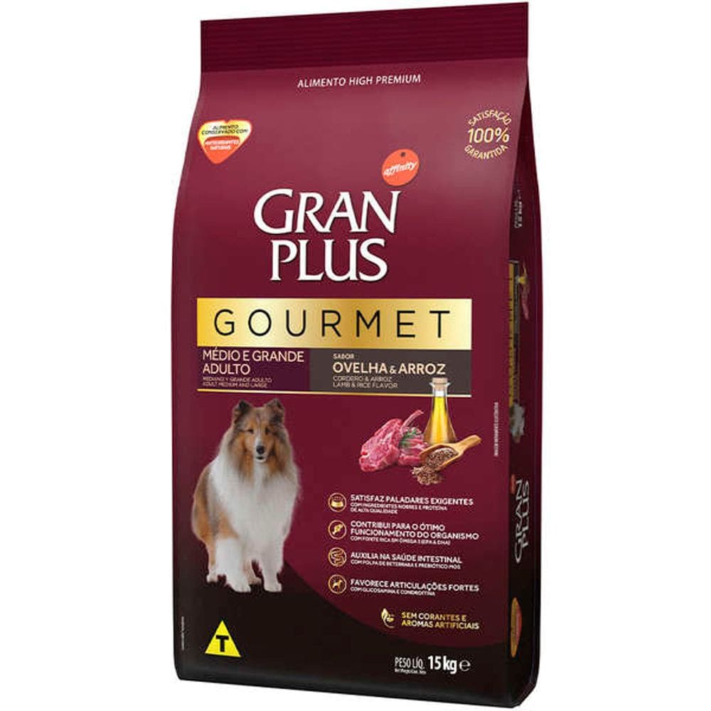 Gran Plus Gourmet Caes Ad. Ovelha 15 Kg