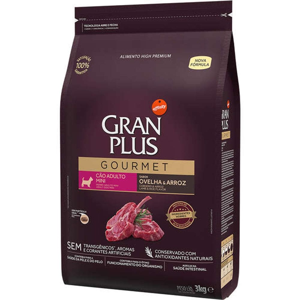 Gran Plus Gourmet Caes Ad. Mini Ovelha 3 Kg