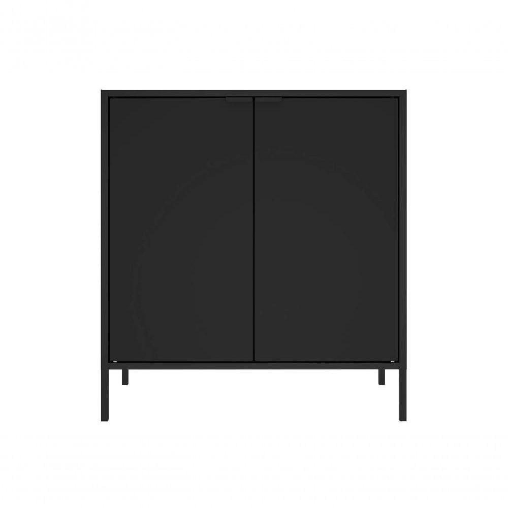 Balcão Alto Multiúso Itatiaia Smart 2 Portas Preto Matte