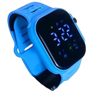 Relógio Masculino Led Colorido Leve Azul Royal Verão 2024