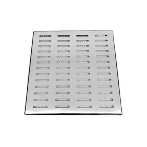 Grelha Pluvial Inox 40x40 com Aro e Tela Anti Escorpião