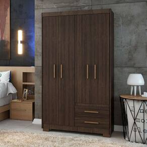 guarda-roupa solteiro priy 4 pt 2 gv capuccino wood