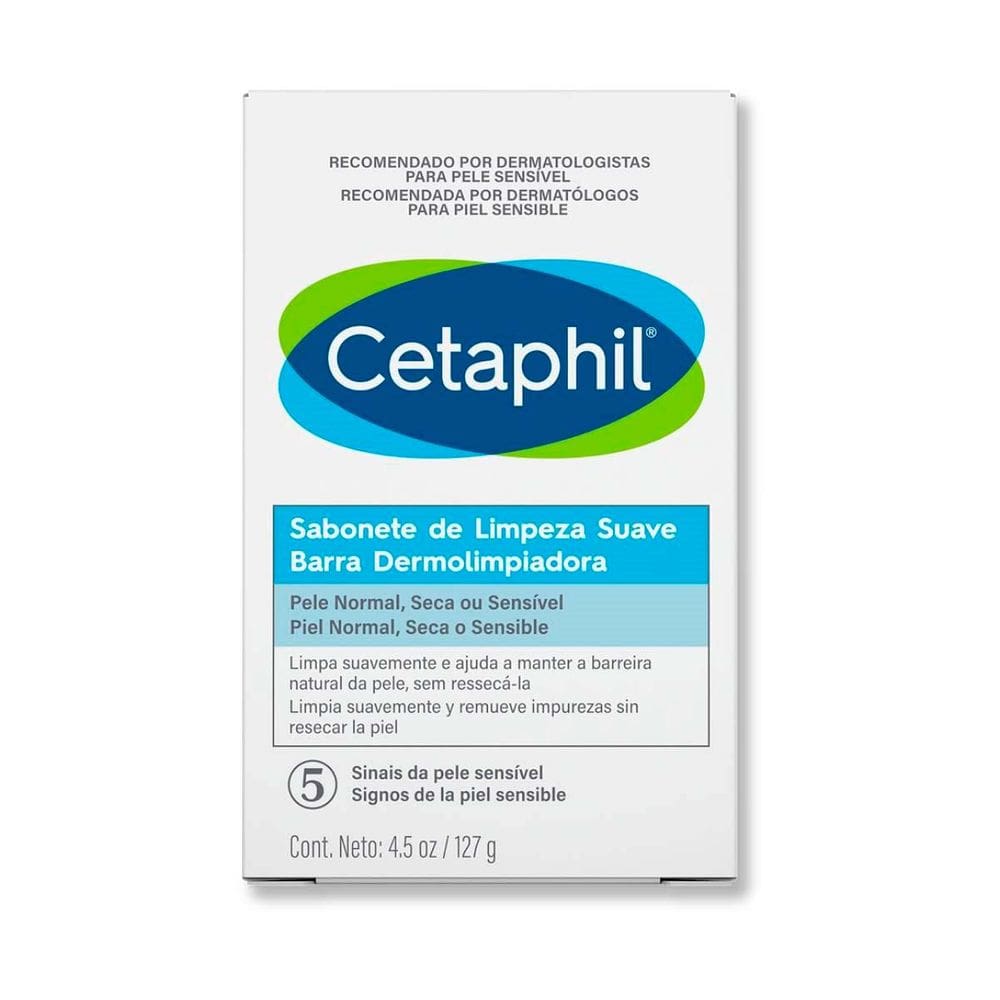 Sabonete Barra Cetaphil Limpeza Suave Rosto e Corpo 127g