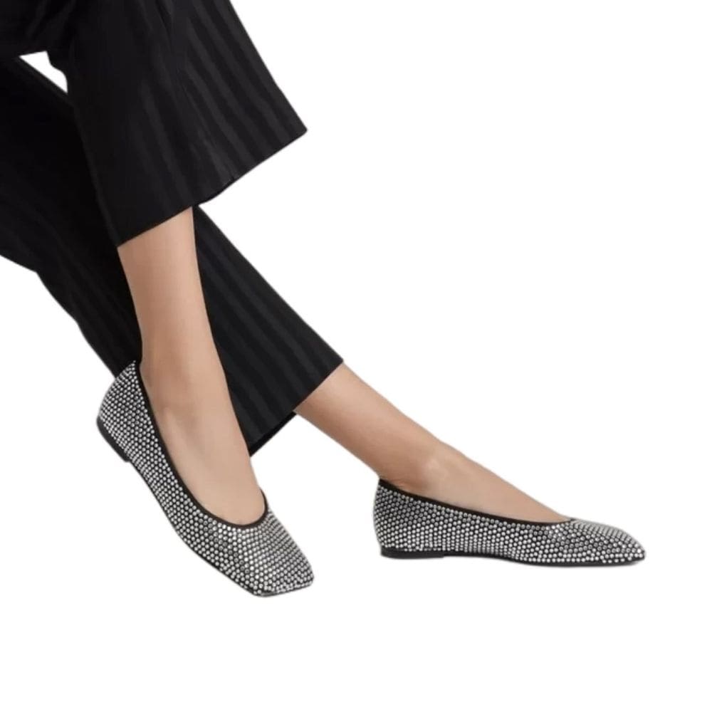 Sapatilha Jaycie Shine Tecido Preta Schutz Feminino