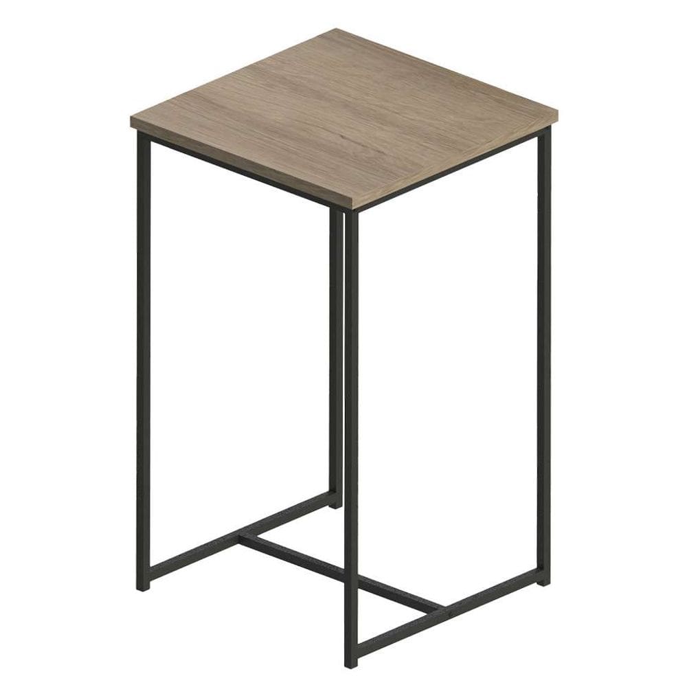 mesa bistrô quadrada urbnflex preta e