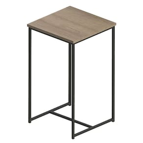 mesa bistrô quadrada urbnflex preta e