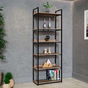 estante industrial urbnflex preta e  190 cm