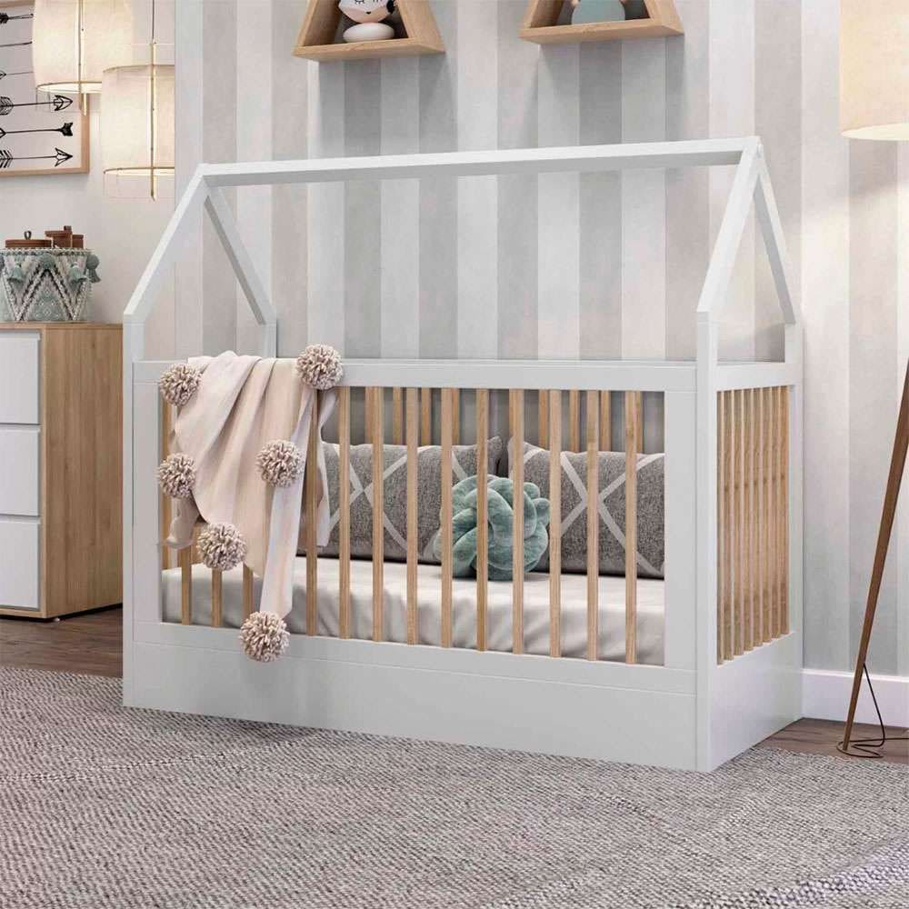 berço montessoriano minicama wood branco
