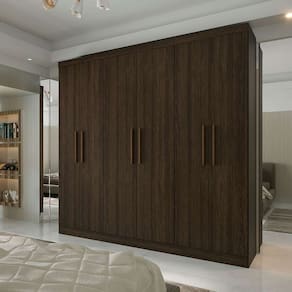 guarda-roupa casal supreme 6 pt 4 gv capuccino wood