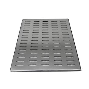 Grelha Pluvial 50cm x 50cm Inox 304 com Aro em Inox e Tela