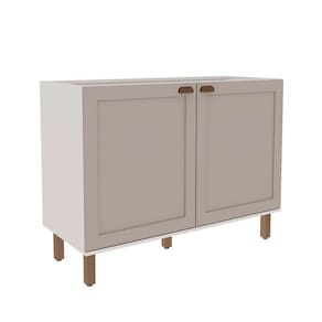 balcão de cozinha sem tampo iluminata 2 pt branco e  120 cm