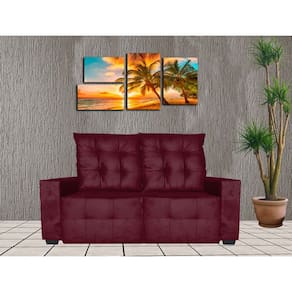 Sofa Retratil e Reclinavel Elano Bordo