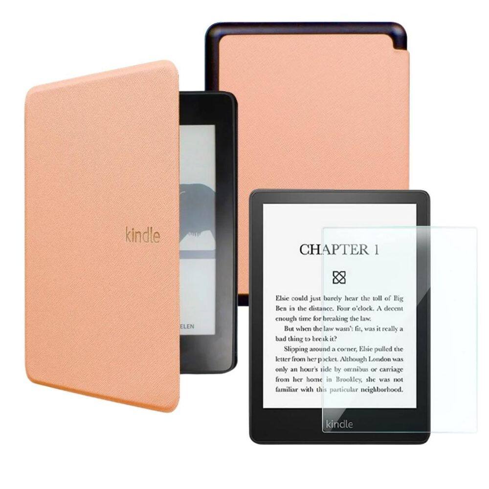 Capa Rígida Sem Alça Para Kindle 658 + Película Vidro