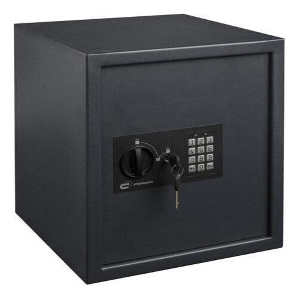 Cofre Digital 40 L Senha E Chave 40X35X36Cm Sobrepor Aço
