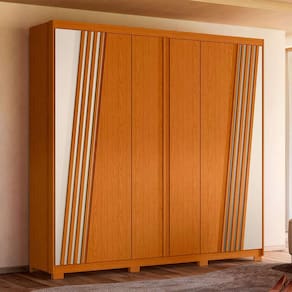 guarda-roupa casal ouro verde 6 pt 4 gv cinamomo e off white