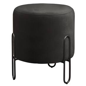 Puff Banqueta Design Moderno Mali Luxo Preto