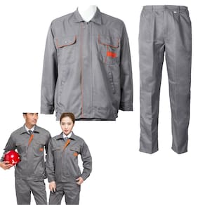 Conjunto Uniforme EPI Listra Refletiva Prestador de Serviço Segurança Profissional Obra Construçao Civil
