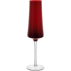 JG 2PÇ TAÇAS CHAMPANHE HOME&CO LATOUR VIDRO 210ml 26x7x7cm VERMELHO