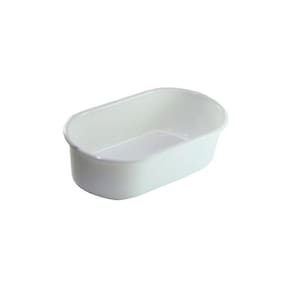 Banheira Leitosa Branca Oval Média 200Ml 12 Unidades Pet Piu