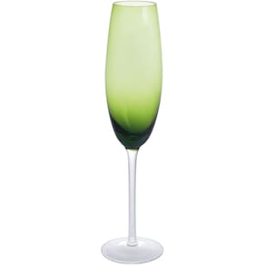 JG 2PÇ TAÇAS CHAMPANHE HOME&CO OPUS VIDRO 230ml 26x6x6cm VERDE