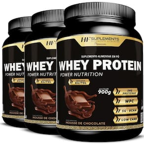3X Whey Protein Power Nutrition Chocolate Hf Suplementos