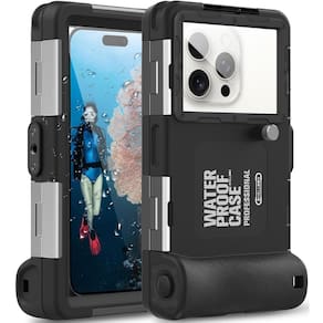 Capa Case Celular a Prova D’Água SHELLBOX Mergulho Controle Remoto Bluetooth 2 Geração Smartphone Universal