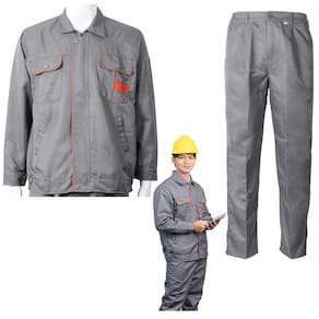 Conjunto Uniforme Segurança EPI Listra Refletiva Construçao Civil Obra Mecanico Prestador de Serviço