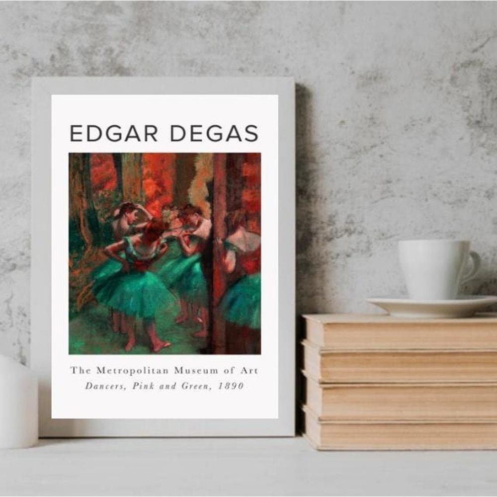 Quadro Decorativo Bailarina - Degas 24X18Cm - Com Vidro