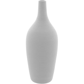 Vaso Decorativo Enfeite Casa Cerâmica 27x10x10cm Branco