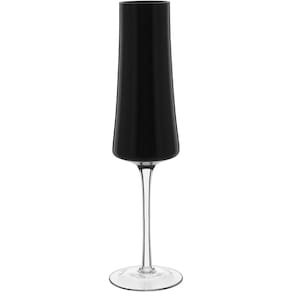JG 2PÇ TAÇAS CHAMPANHE HOME&CO LATOUR VIDRO 210ml 26x7x7cm PRETO