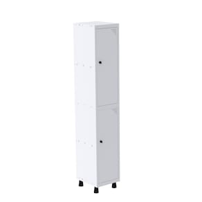 Roupeiro em Aço Mt 1v 2 Portas - Pitâo com Prateleira Interna Branco