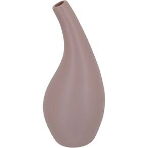 Vaso Decorativo Enfeite Casa Cerâmica 23x10x10cm Bege