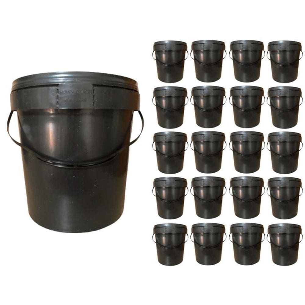 Balde 3L Para Iscas Viva Frabill Com Tampa - 20 Pçs