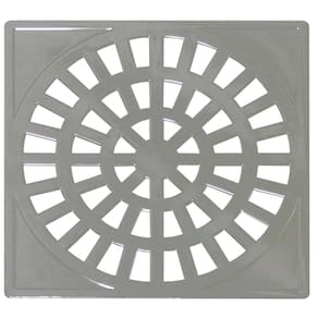 Grelha Quadrada 15x15cm em ABS Cromado Cromado